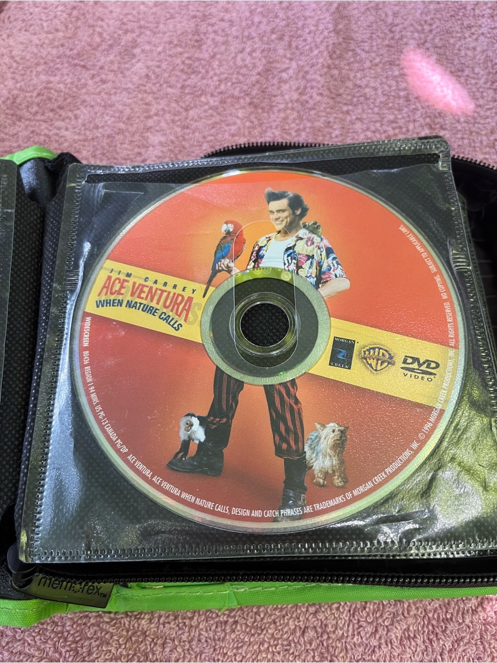 Warner Bros. DVD Disc — Bright Orange Ace Ventura Label